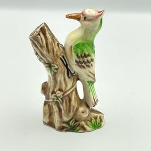 Vintage Ucagco Ceramics Woodpecker Bird Figurine Made in Japan Approx 4"